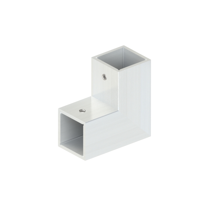 Topclamp 2-way aluminum 90 degree angle connector