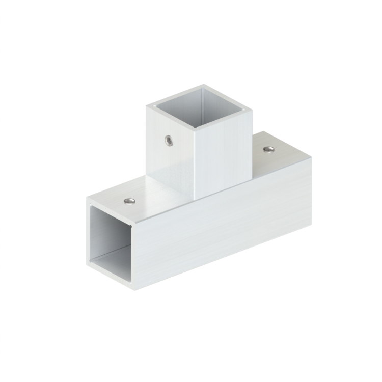 Topclamp 3-way T-piece aluminum T connector