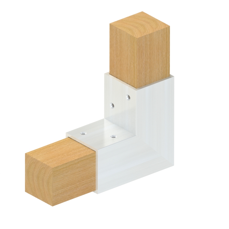 Topclamp Wood 2-way 90° (Wood) beam connector