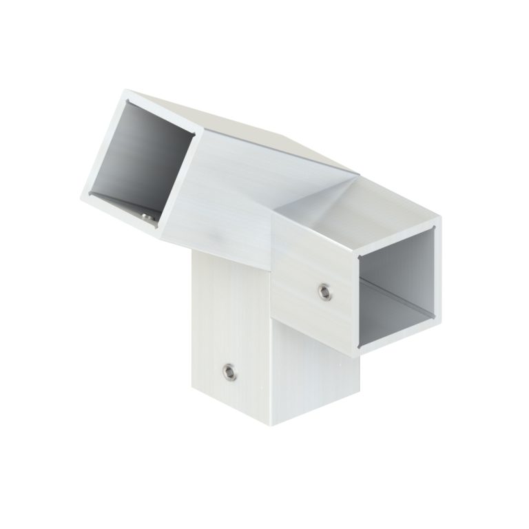 Topclamp Original 3-way 30 degree left aluminum fitting