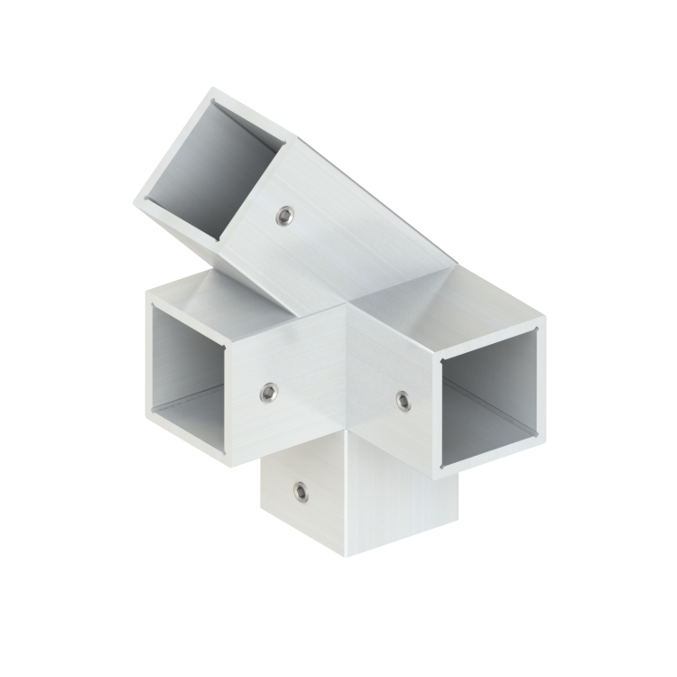 Topclamp Original 4-way 45 left aluminum fitting
