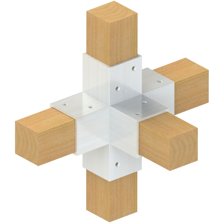 Topclamp Wood 5-way (Wood) beam connector