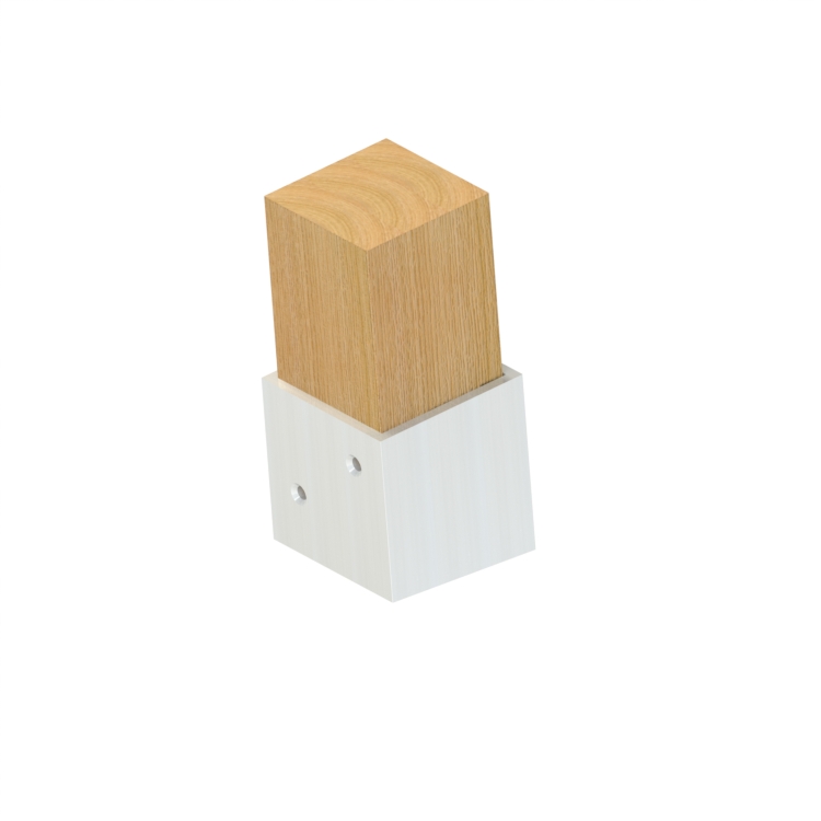 Endpiece 5° with holes - Topclamp Wood