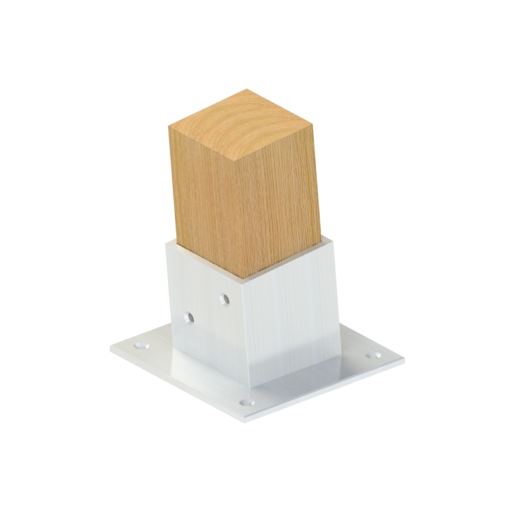 Flange joint 5⁰ - Topclamp Wood