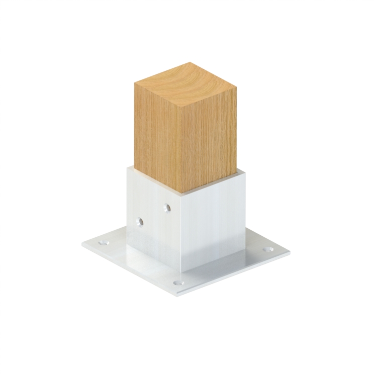 Topclamp Wood Flange joint 140mm post base connector