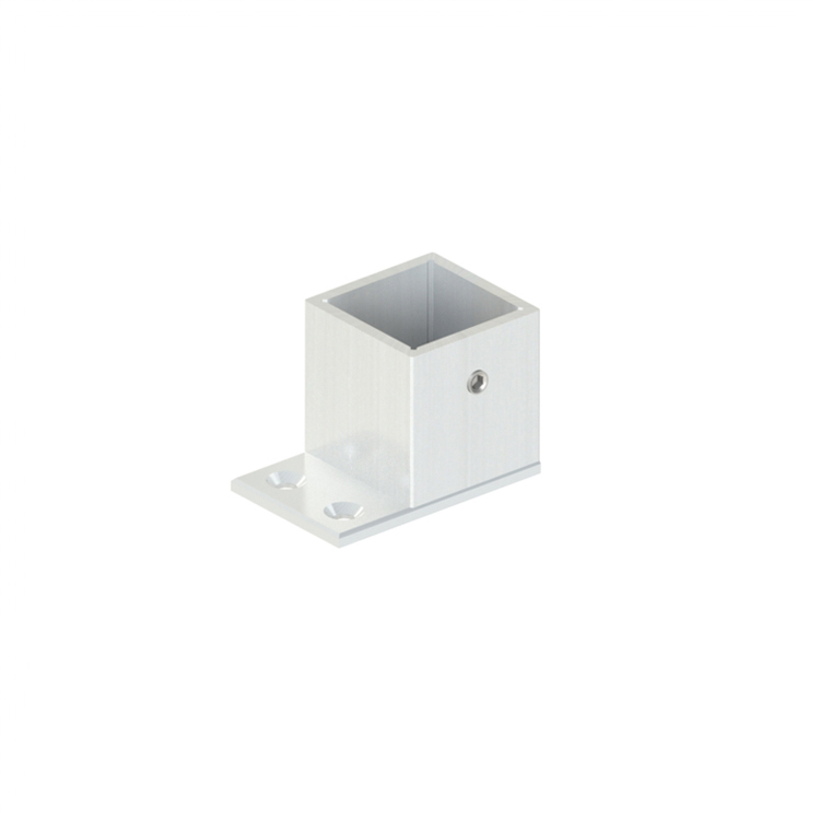 Topclamp flange joint one-sided aluminum fitting